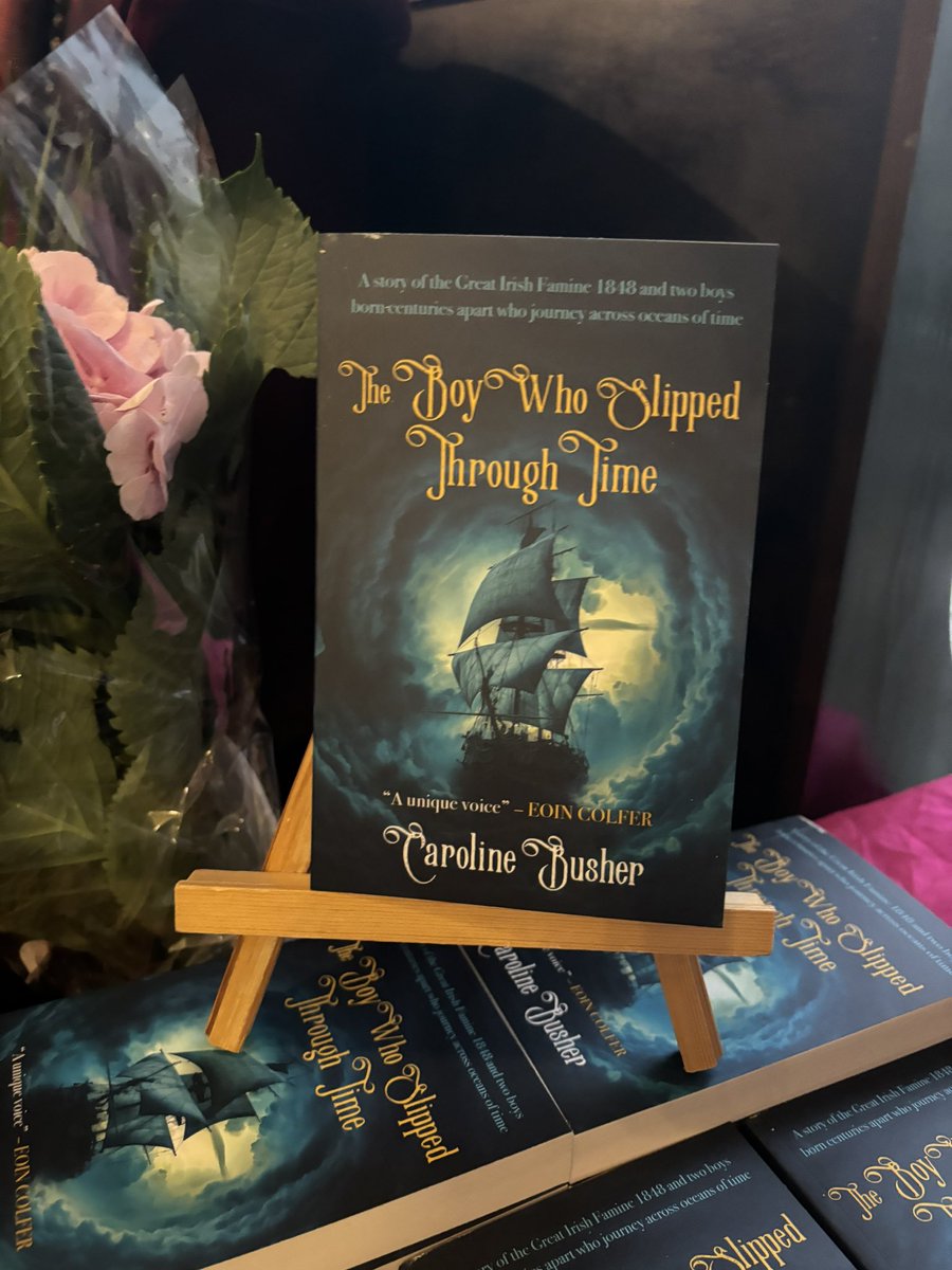 <a href="/CarolineBusher/">Caroline Busher - THE BOY WHO SLIPPED THROUGH TIME</a>’s Dublin launch of her new children’s book, The Boy Who Slipped Through Time, was a gorgeous affair with wonderful speeches and so much love in the room for Caroline and her writing 🧡 And what a stunning shop you are, <a href="/TheWindingStair/">The Winding Stair</a>!