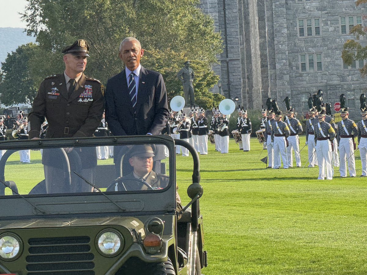 Just another Thursday at USMA.  Honoring President Obama with the prestigious Thayer Award.