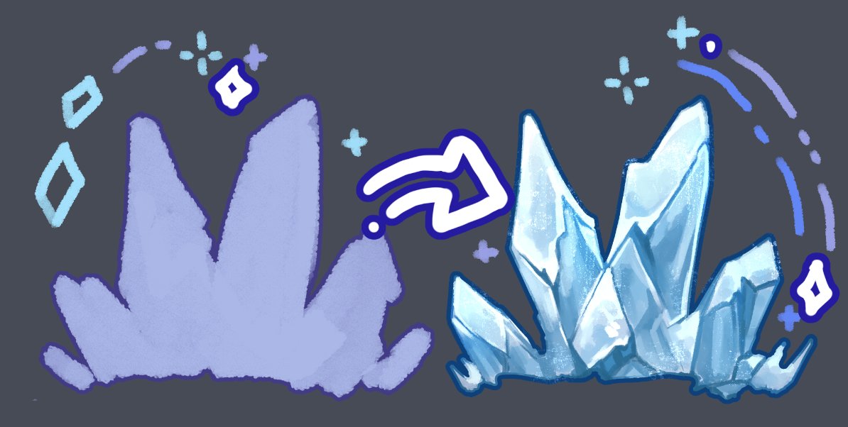 crystal / ice tutorial,,, should I? 👁️👁️🔮✨