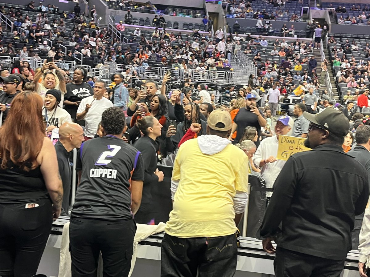 TheWhoopClub's tweet image. I’ve been watching DT since her college days. IF THIS IS IT I’m glad I got to see her live one more time in LA. #DianaTaurasi #GOAT