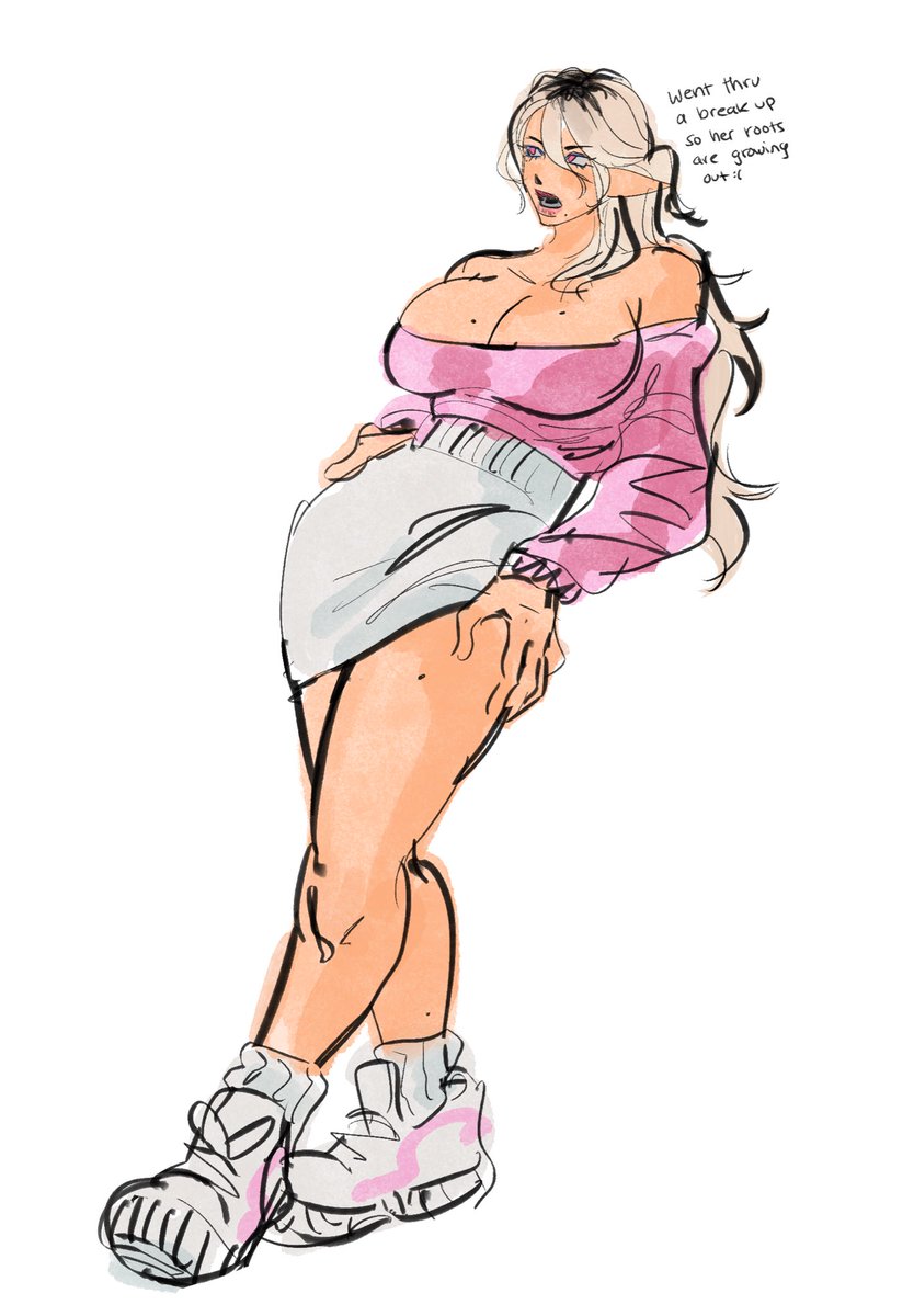 gonna start slowly uploading art again…take a modern blonde hex doodle