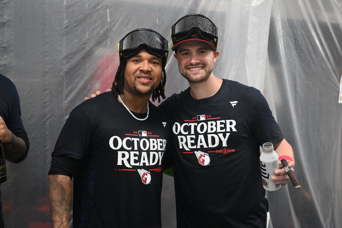 MLB's tweet image. For the Land! #CLINCHED