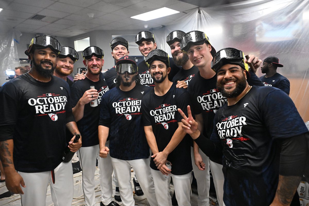 MLB's tweet image. For the Land! #CLINCHED