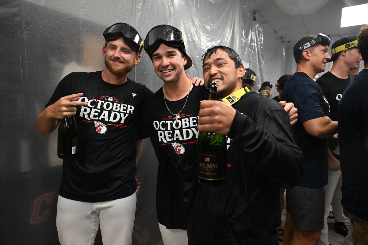 MLB's tweet image. For the Land! #CLINCHED