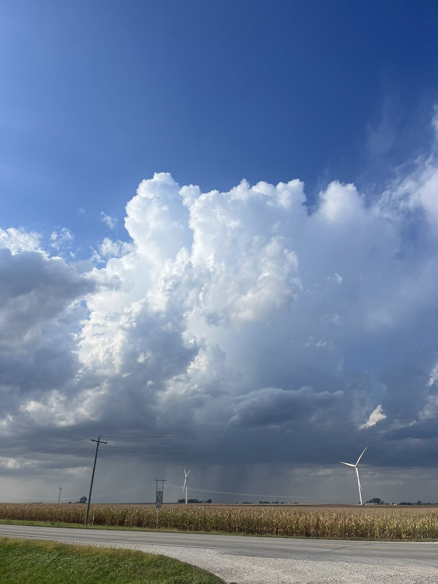 WxCjs's tweet image. Clouds continue to grow taller