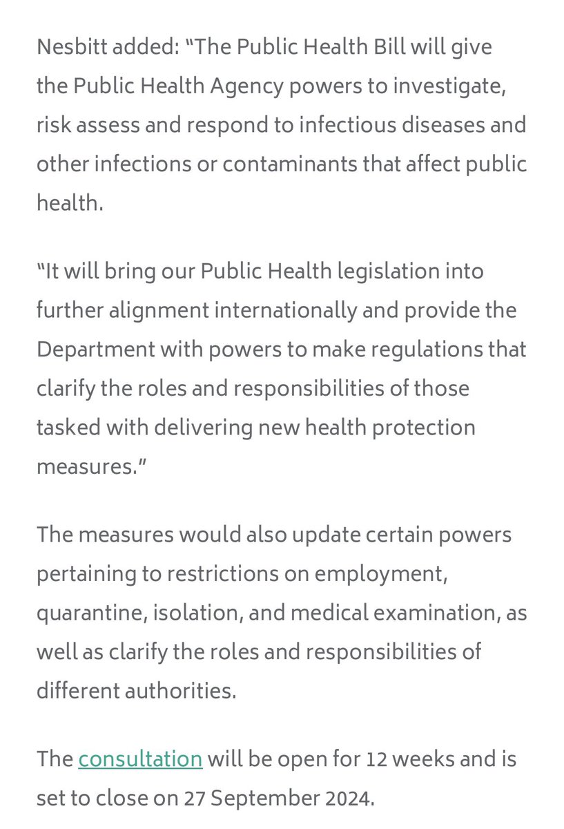 It’s really strange the Health Minister didn’t state his views when the consultation was launched ?! This is what he said, not a mention about forced vaccinations.