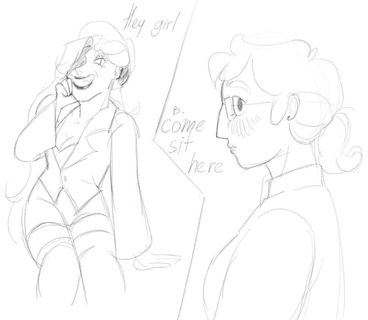 You asked for more, so here some more sketches with this toxic abusive lesbians🫴
#billford #gravityfalls