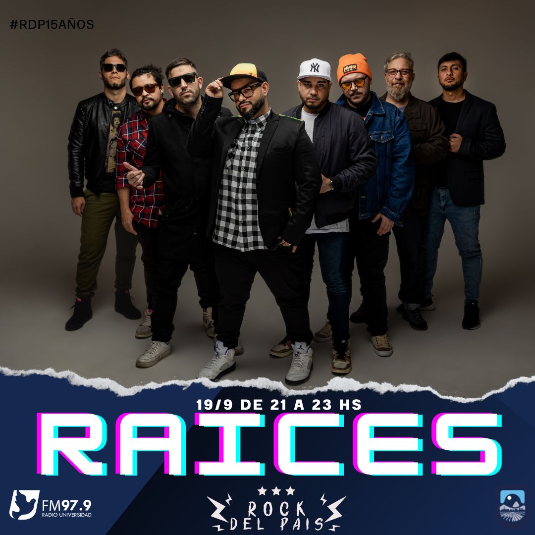 Este 19/09 de 21 a 23 hs en ROCK DEL PAIS en <a href="/unslradio/">Radio UNSL</a>   
Entrevistamos a <a href="/RaicesReggae/">Raices</a>  ¡¡¡
Raices Reggae estara tocando en el Vivimos Musica y antes pasan por nuestro programa
Con la conduccion y produccion general de Danny Cayuman
Escucha la nota en radiouniversidad.unsl.edu.ar