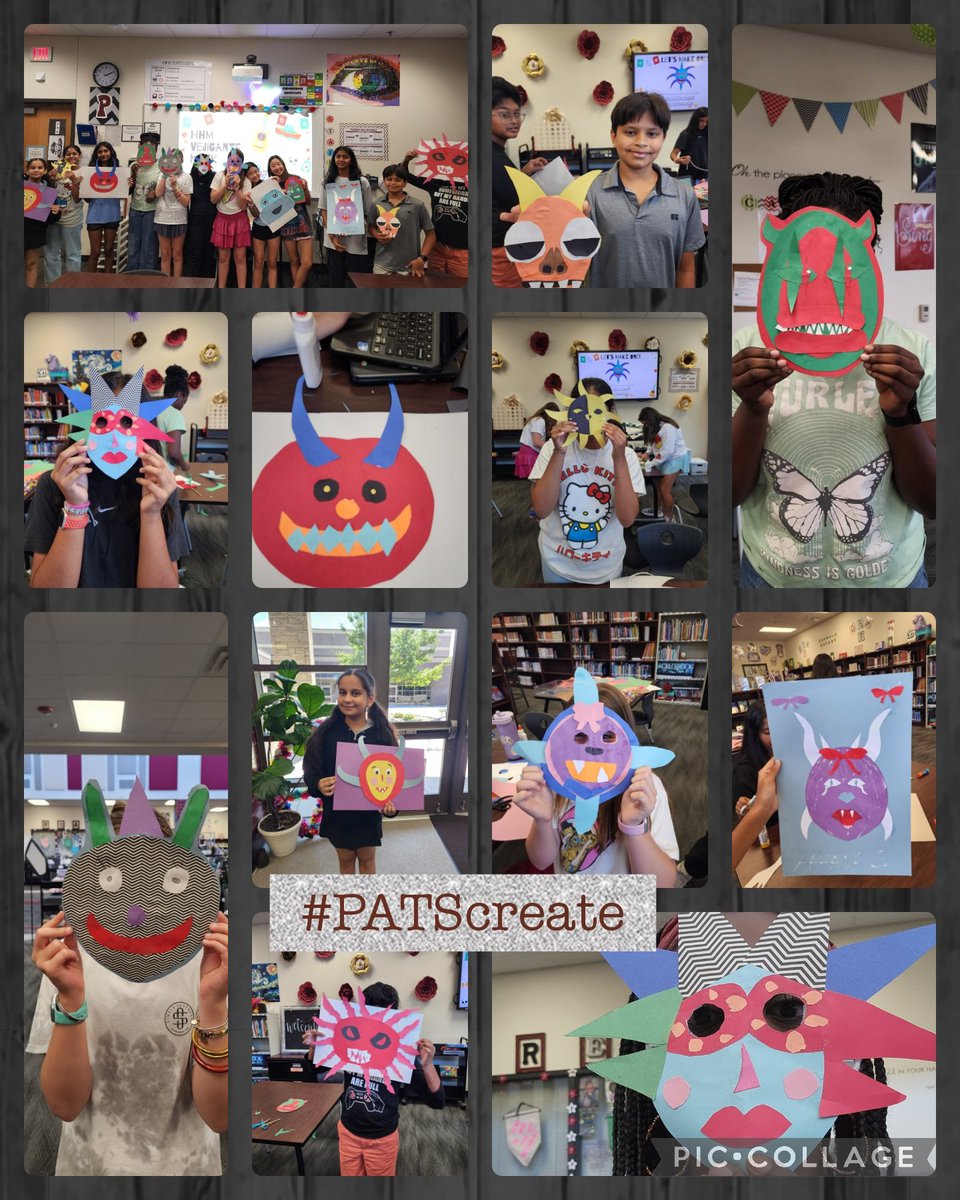 Brandi Grant, MLIS π (@littylib) on Twitter photo 1st #PATScreate advisory session for 2024 in the books! In celebration of Hispanic Heritage Month, the creators made vejigante festival masks from Puerto Ricoπ @FISD_Libraries <a href="/FISD_PearsonMS/">Pearson Middle School</a> #FISDallstars <a href="/BCRT_TLA/">Black Caucus Round Table (TLA)</a> 1st #PATScreate advisory session for 2024 in the books! In celebration of Hispanic Heritage Month, the creators made vejigante festival masks from Puerto Ricoπ @FISD_Libraries <a href="/FISD_PearsonMS/">Pearson Middle School</a> #FISDallstars <a href="/BCRT_TLA/">Black Caucus Round Table (TLA)</a>