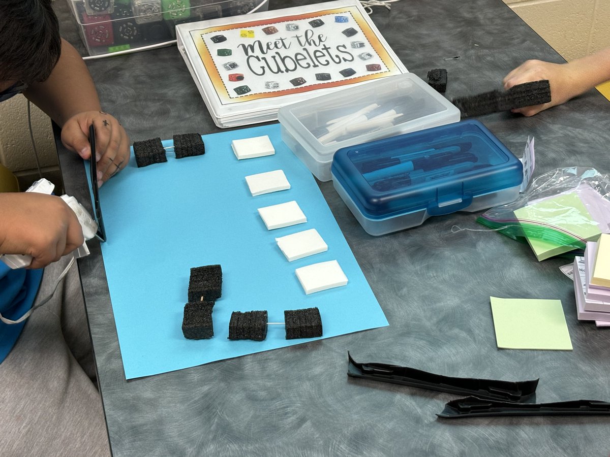 SVVSDMath's tweet photo. Students in @SunsetMiddle's STEM Accelerator program are learning about Design Thinking with @kristenbrohm from @ICSVVSD. Today's design challenge is creating the ideal school. #STEMbyDesign https://t.co/Q2juUBXqns