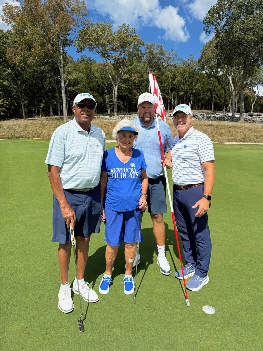 Fun day of golf with my first boss <a href="/KentBulle/">Kent Bulle</a>, Cecil &amp; <a href="/CoachTubbySmith/">Tubby Smith</a> at Park Mammoth. Coach and I got clipped on the last hole in the 2 on 2 scramble. Thankful that Meemaw could come out and watch! Go Cats