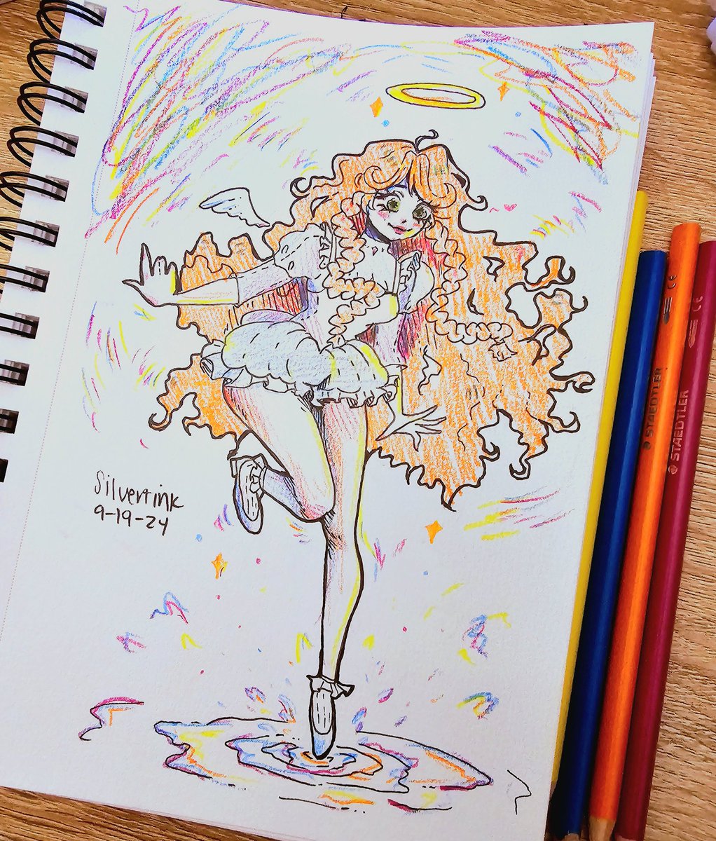 bought a new sketchbook and decided its scribble time

I havent drawn in a sketchbook in like 2+ years, this was... therapeutic lol