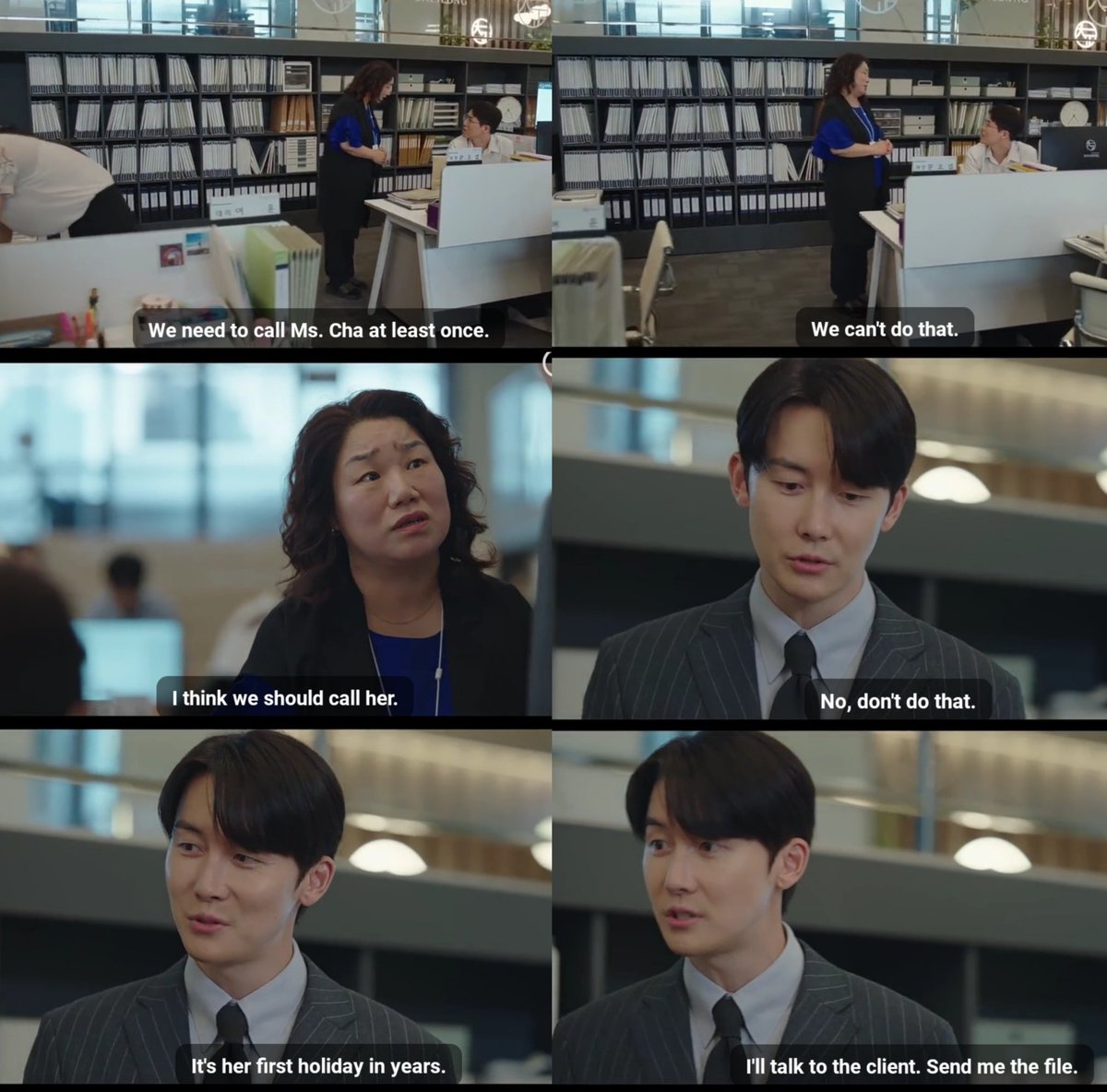 OA_theName's tweet photo. Everyone at office was trying to manage things without disturbing eunkyung's vacation but she thought no one needed her at work🤧
#GoodPartner #GoodPartnerEp11 https://t.co/xR2NMpAp6Q