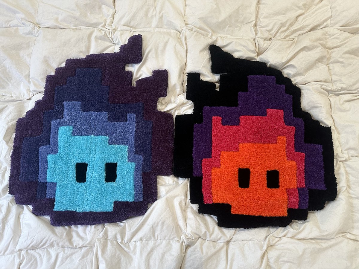 My new <a href="/HotHeadsNFT/">Hot Heads🔥</a> Ray &amp; Dusk rugs arrived!! 
Thank you <a href="/embroidery_boy/">EmbroideryBoy.</a> for the fast delivery! They look fantastic!