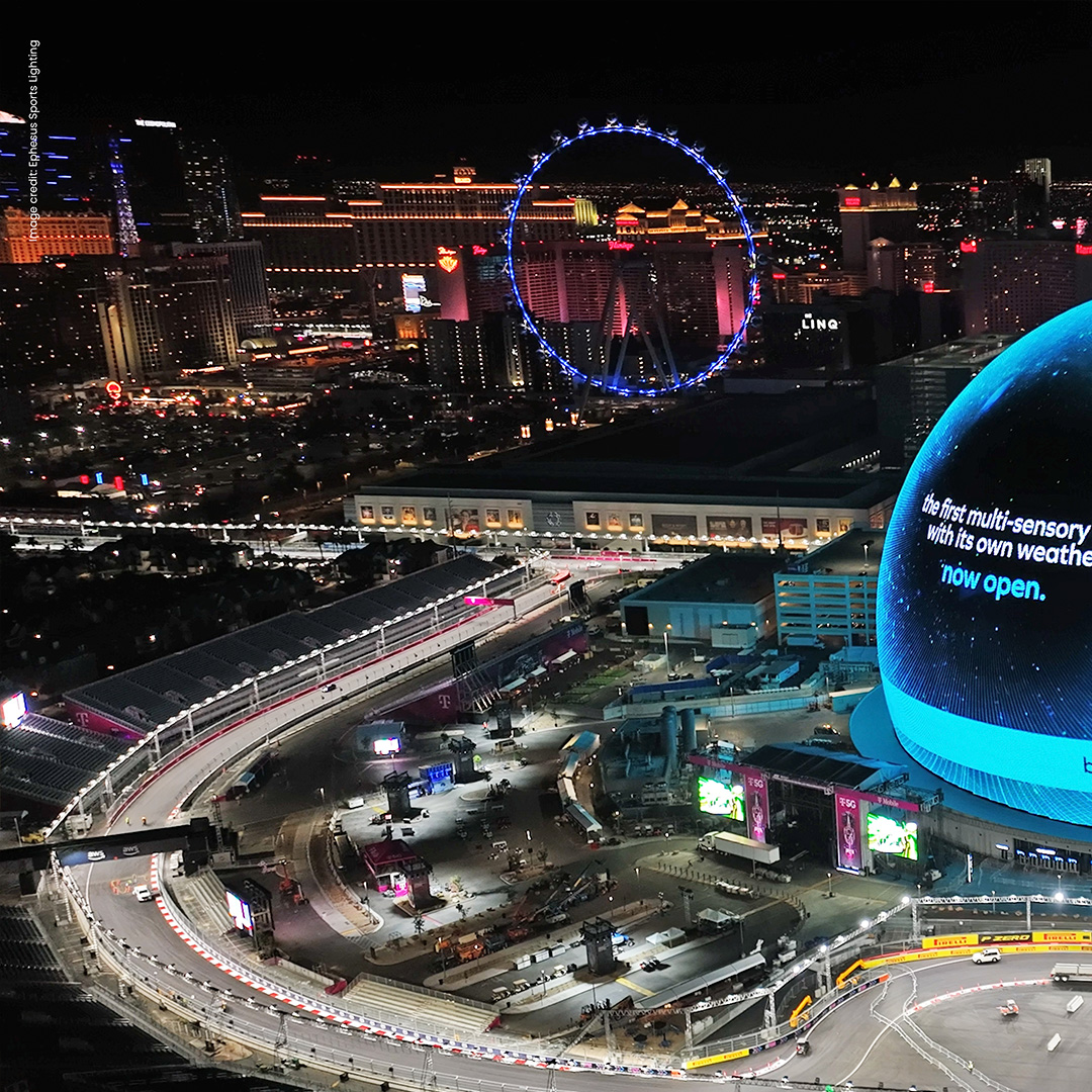 Illuminating a circuit for night races poses certain sustainability challenges. Discover how LED and other technologies reduce energy consumption in our upcoming webinar 👉🏻 signify.co/3Zt8lBE 
 #Signify #NightRacing #LightingDesign #F1