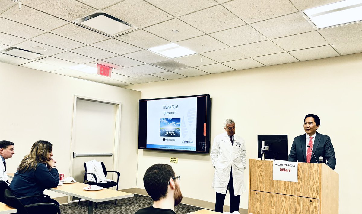Fantastic cardiology grand rounds by Dr. <a href="/seiiwaiEPmd/">Sei Iwai</a> on the future of academic medicine! 

We explored challenges at academic medical centers, rising healthcare costs, and innovative healthcare models 🏥

Insightful for cardiologists aspiring to lead in healthcare 🌐

#ACCFIT