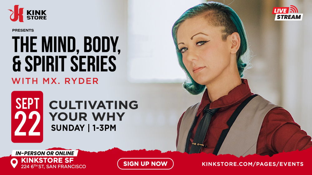 "CULTIVATING YOUR WHY" 🏏 This Sunday!
📍at 224 6th St. SF

w/ Mx Ryder <a href="/rodeo_kitten/">Mixtress Ryder (They/Them)</a>

In-person or Online! 💻
All attendees get a recording! 🎥

Grab your tickets now 🎟️
bit.ly/mxryder921