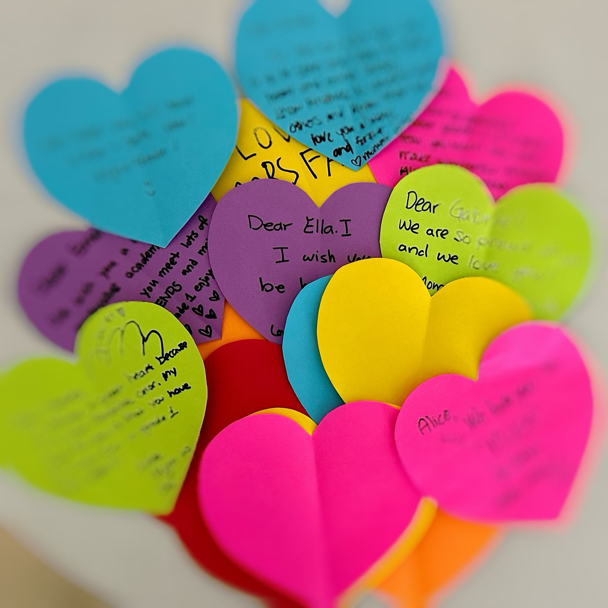 Last week during <a href="/StAnneOCSB/">St. Anne School</a> Meet the Teacher evening we invited our parents to write a special prayer or message of hope for our year ahead in grade 1. We are grateful for our families contributions to our classroom and prayer table <a href="/ocsbRE/">@ocsbRE</a> 

🩷❤️🧡💛💚🩵💙💜