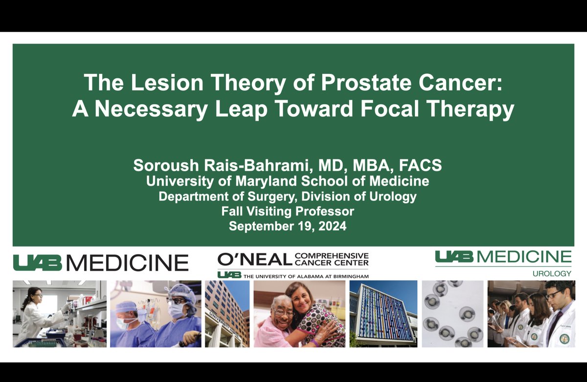 Soroush Rais-Bahrami, MD, MBA, FACS (@raisbahrami) on Twitter photo Thank you <a href="/MMSiddiquiMD/">Minhaj Siddiqui</a> for the invitation to present as <a href="/MarylandUrology/">Division of Urology, University of Maryland</a> VP during #ProstateCancerAwarenessMonth.
What a great team of residents & faculty, well-poised with multiple #FocalTherapy options for #ProstateCancer mgmt at <a href="/UMMC/">University of Maryland Medical Center</a> <a href="/UMmedschool/">University of Maryland School of Medicine</a> Thank you <a href="/MMSiddiquiMD/">Minhaj Siddiqui</a> for the invitation to present as <a href="/MarylandUrology/">Division of Urology, University of Maryland</a> VP during #ProstateCancerAwarenessMonth.
What a great team of residents & faculty, well-poised with multiple #FocalTherapy options for #ProstateCancer mgmt at <a href="/UMMC/">University of Maryland Medical Center</a> <a href="/UMmedschool/">University of Maryland School of Medicine</a>