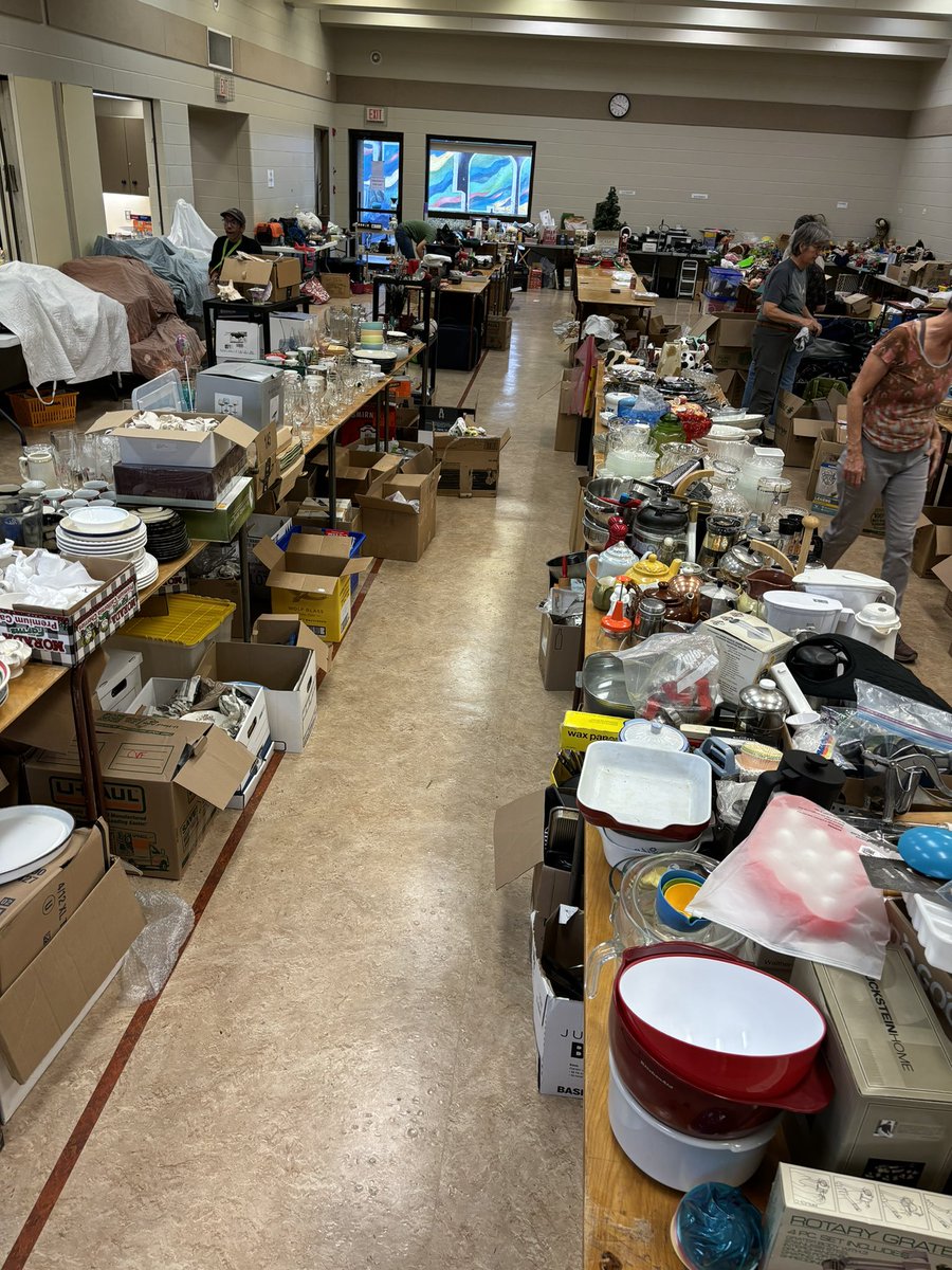 Hey #YQR!  Don’t forget our community ‘Rummage Sale’ this Saturday at the CNC.  

Books, clothes, house hold goods, kitchen supplies, art. 

THOUSANDS of deals to be had!  All in support of the #CVAF. 

Doors open at 9:30. Close at 3pm