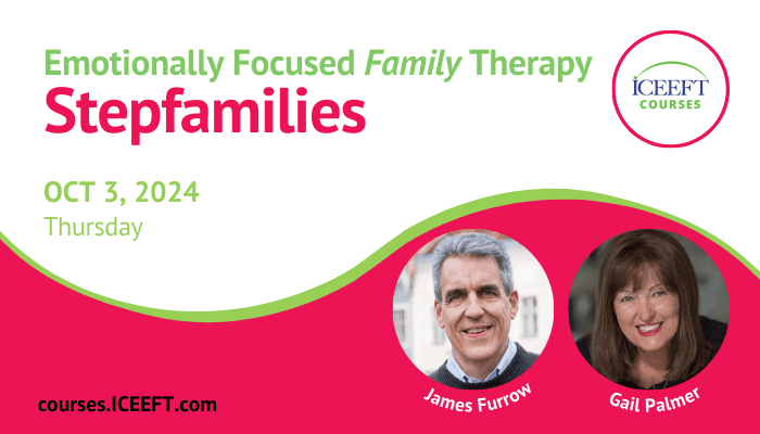 Don't miss our EFFT Short Course on Stepfamilies with expert trainers James Furrow and Gail Palmer! 

🌟 Join Us Live on October 3rd! 🌟

🔗 Click here to secure your spot today: loom.ly/XjJyazE

#EFFT #Stepfamilies #FamilyTherapy #ICEEFT #EFT #MentalHealth #LiveCourse