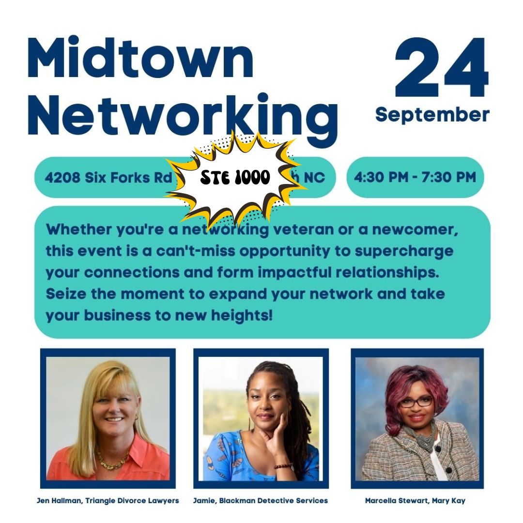 TheSleuth_Pod's tweet photo. Did you grab your FREE ticket yet!?🎟️

Come join your favorite Sleuths at Midtown Networking: Thursday 9/24 from 4:30-6:30pm! We can't wait to meet you!

Follow this link to get your ticket now on Eventbrite: https://t.co/H9UHbwPiFV 

#BlackmanDetectiveServices #MidtownNetworking https://t.co/ksJAKkHivw