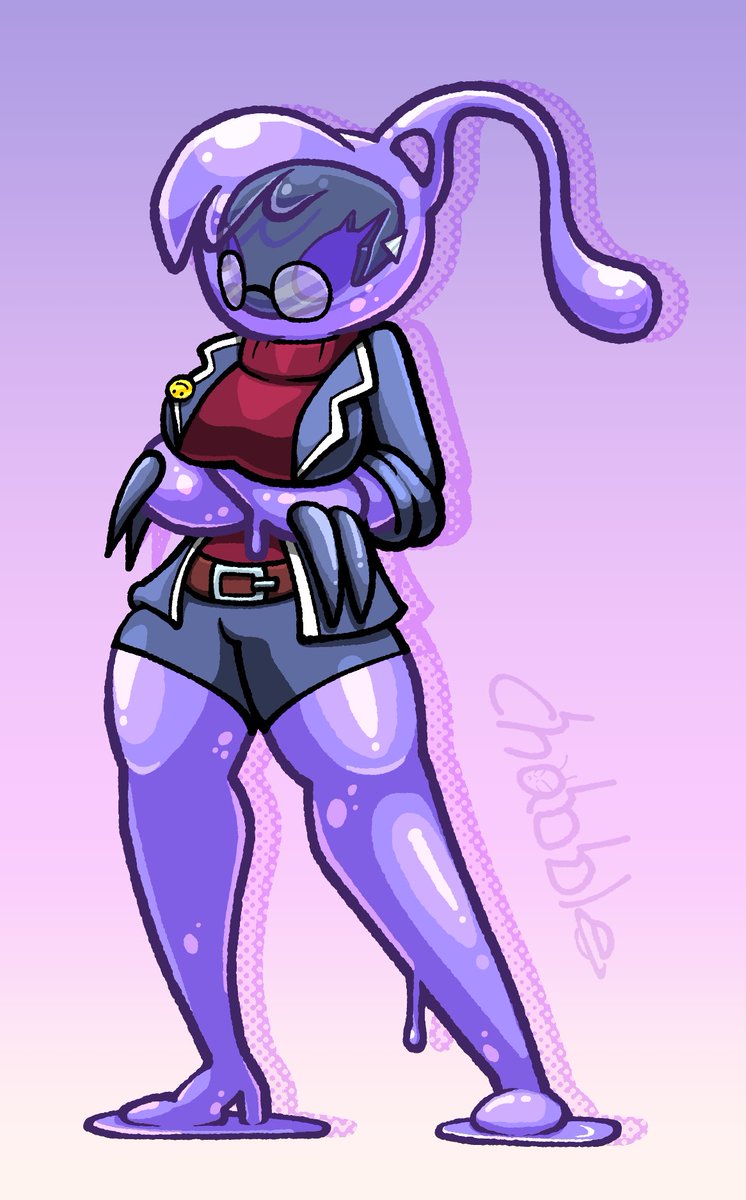 chabble__'s tweet photo. Kayleigh was my favorite girl in Cassette Beasts, but I really wanted to turn someone into a Jellyton, and the design worked better with Meredith. I'll probably come back for Kayleigh and Viola later though, amongst others. https://t.co/GWRTqtReoP