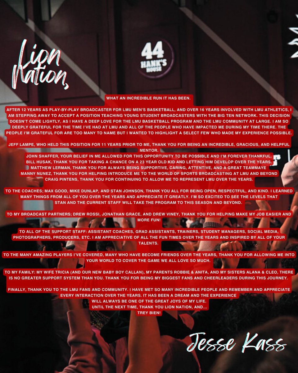 Thank you LMU