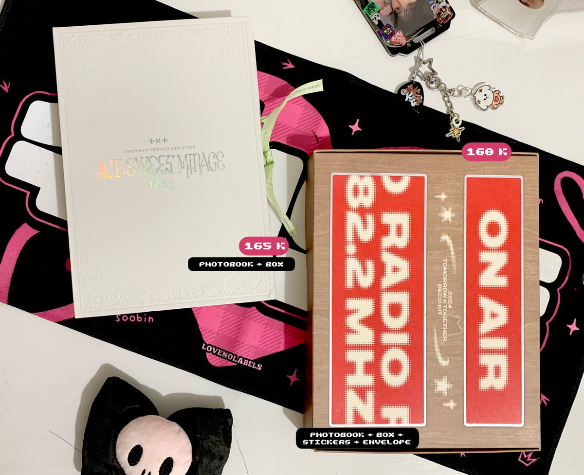 o__ozuo's tweet photo. < help rt! > wts ! want to sell  🇮🇩

•   •    photocards mpc txt yeonjun beomgyu newjeans hanni haerin, photobook dvd act sweet mirage finale ; asm, box deco kit 2024 stickers note envelope. 

#pasartxt — lfb looking for buyer act boy fanlive light clarity freefall wv chikai https://t.co/FVWfme0uXd