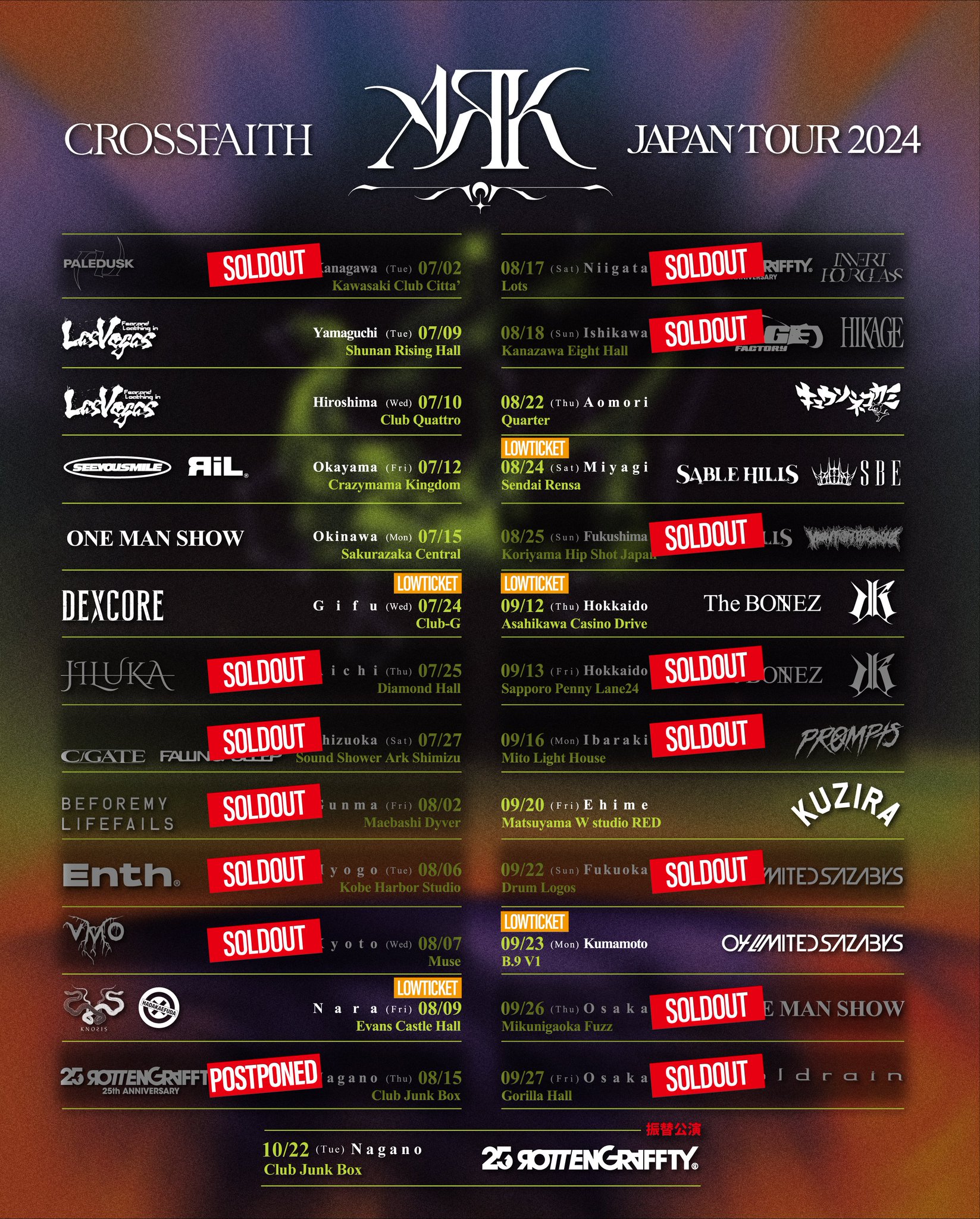 Crossfaithライブ会場で購入　タオル 美品】Crossfaith タオル - メルカリ