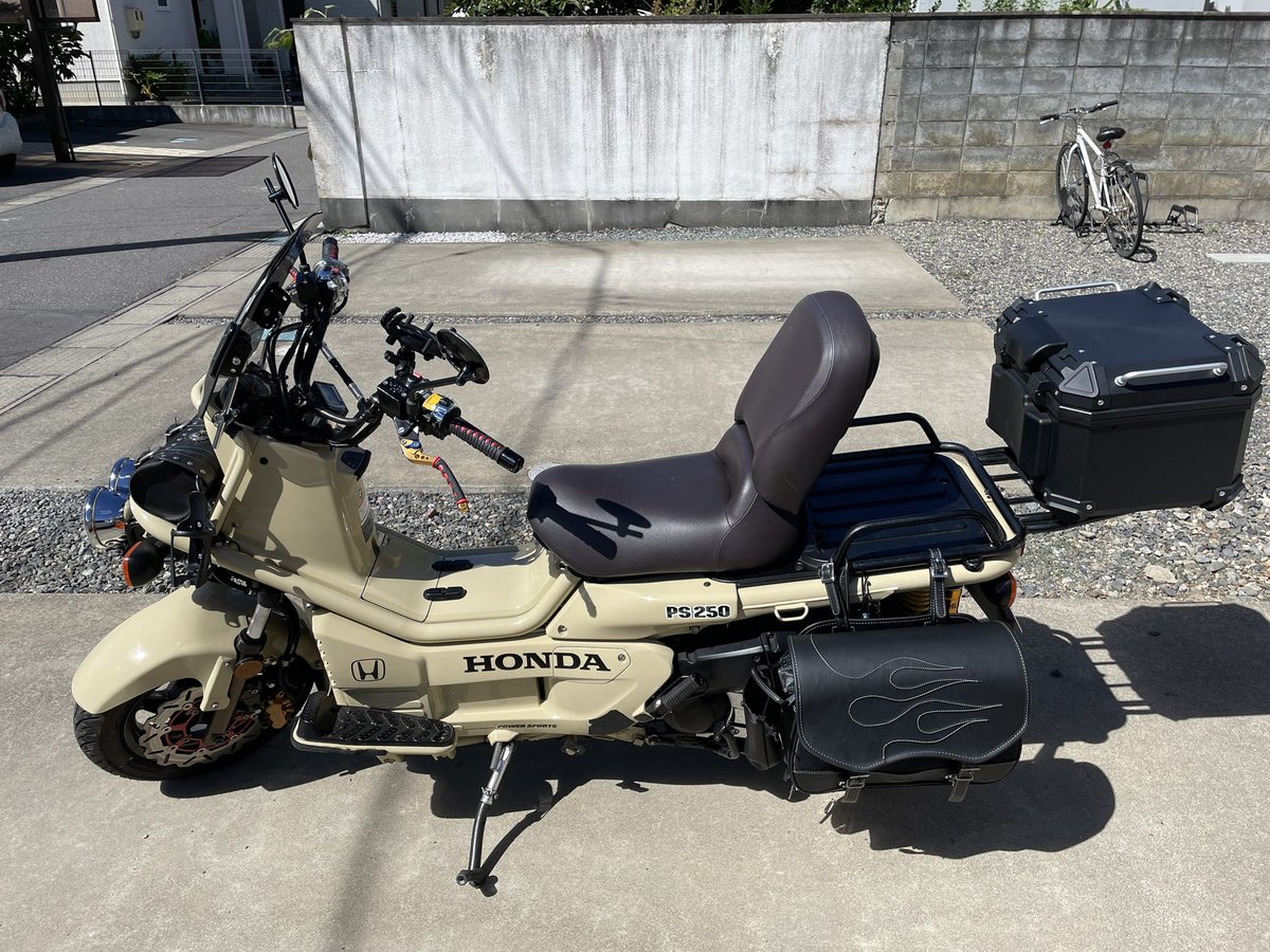 Honda ps250 バイク ps250 サイド ボックス ps250 サイド ボックス 4K