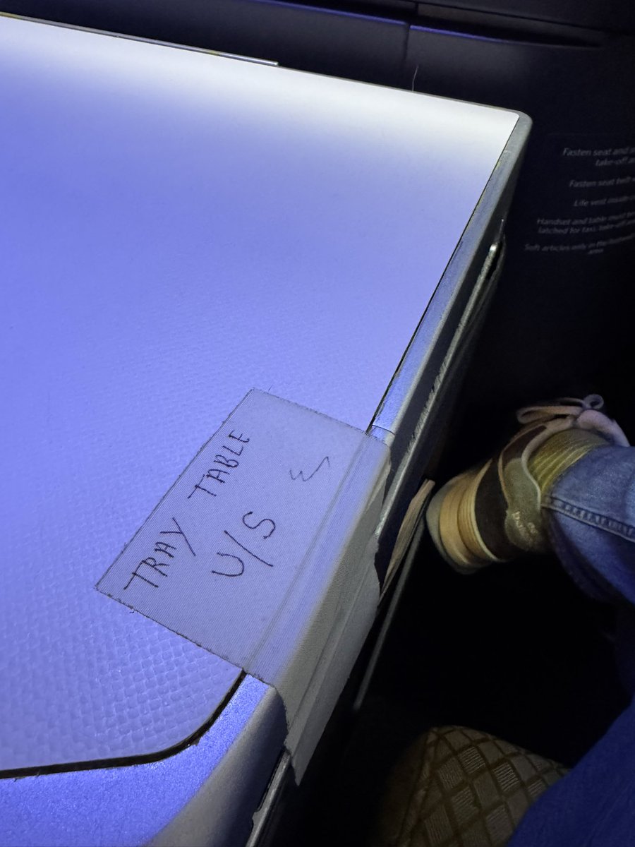 Punishment for trying to fly <a href="/airindia/">Air India</a> and support. Apparently I shouldn’t have been allowed to book a seat with broken tray tables, if it was my responsibility.