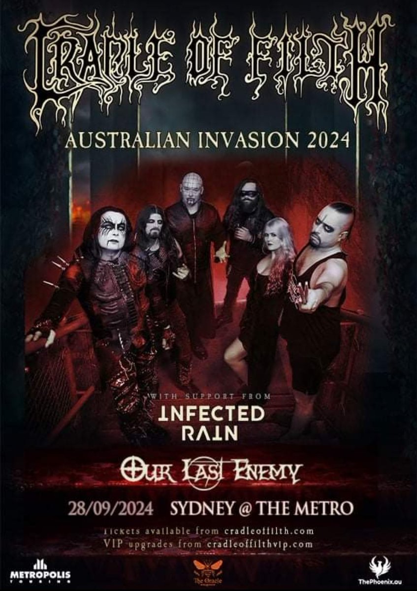 We hope some of you ENEMY FORCES have secured some and will be up the front! 👊 Massive thanks to <a href="/MetropolisTour1/">Metropolis Touring</a> and <a href="/ThePhoenixDotAU/">ThePhoenix.AU</a> for making it all happen😈