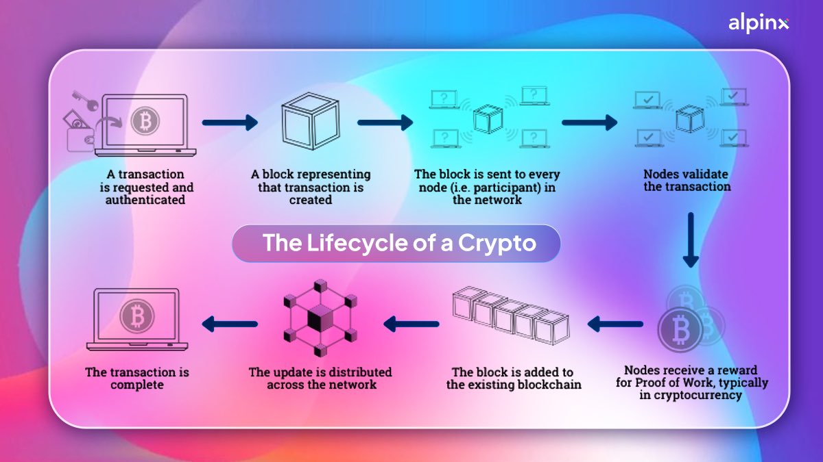 speedyturtle_io's tweet image. Ever wondered what happens when you send a crypto transaction? 

Here's a step-by-step visual guide from initiation to confirmation on the blockchain. 👀

#CryptoTransaction #HowItWorks #Crypto #BTC #Bitcoin #Cryptocurrency #AlpinX #BullMarket #bullrun #Bullrun2025