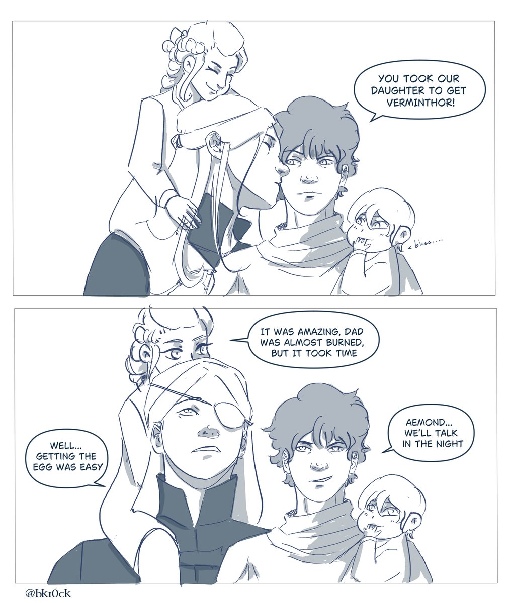 Bkr0ck's tweet image. 🫢
.
#lucemond #LucerysVelaryon #Aemond #fanart #omegaverse #targeryen