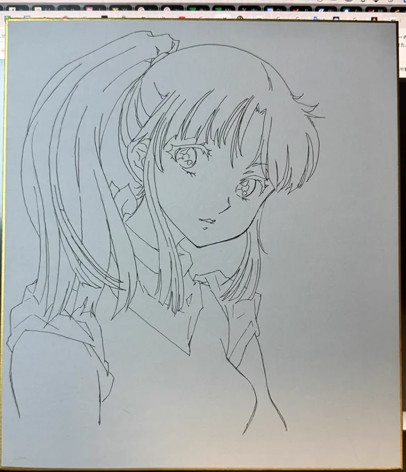 朝活。さらに調子が出てきた。
色紙描き〜
#美少女パラダイス 