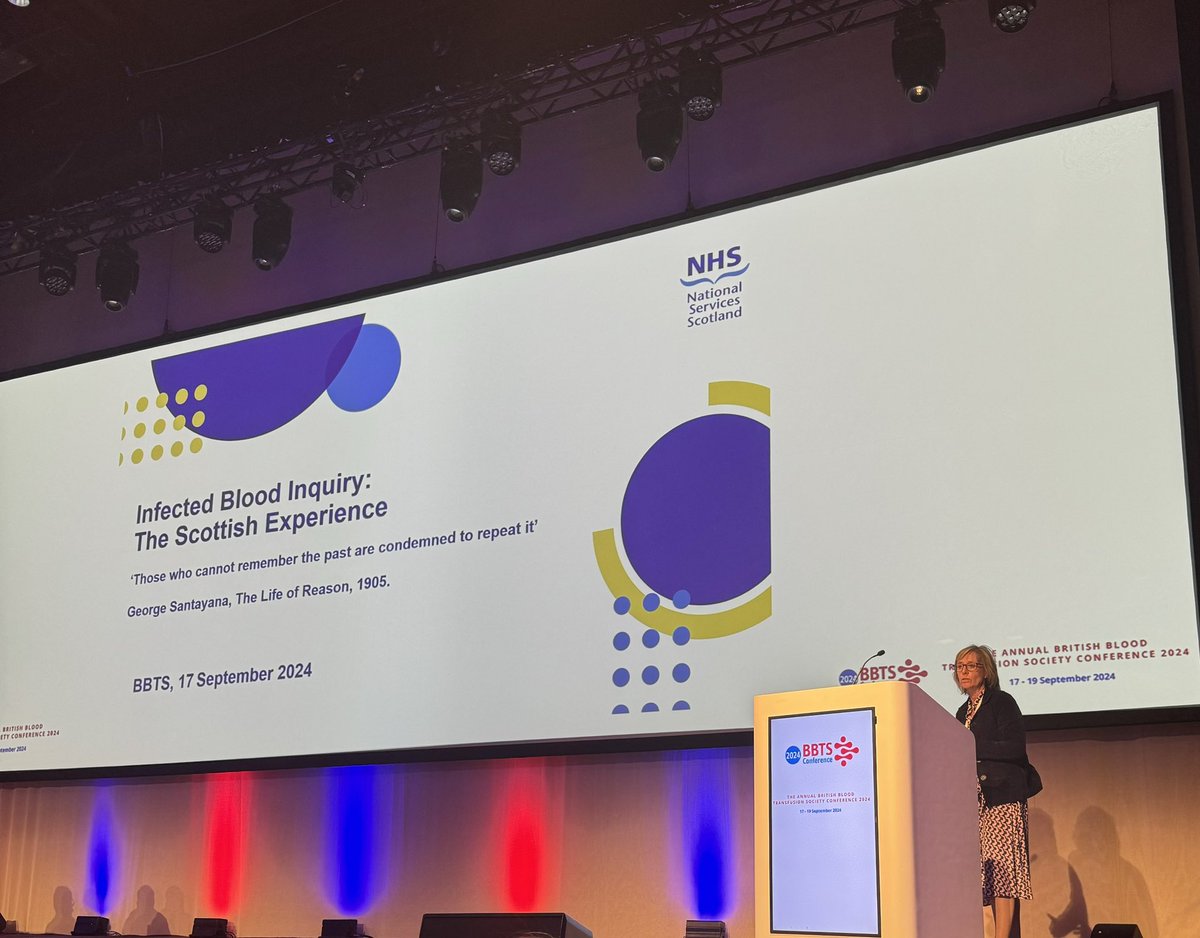Another privileged week <a href="/NHSNSS/">NHS National Services Scotland</a> <a href="/givebloodscot/">SNBTS-Scottish National Blood Transfusion Service</a>  being at the <a href="/BritishBloodTS/">British Blood Transfusion Society</a> conference. Amazed by the passion of many great minds advancing and enhancing care. I am blown away by the commitment and care.