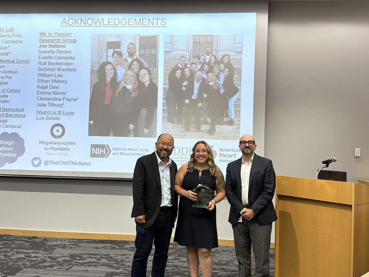 Kellie Machlus (@theclotthickens) on Twitter photo Amazing to visit @WashUHeme and a true honor to give the inaugural Rising Stars in Hematology Seminar
Thank you so much <a href="/mpndoc/">Stephen Oh</a> and Jorge DiPaola for the invitation. 💫
Loved meeting new people and also seeing so many wonderful friends. 🥰 Amazing to visit @WashUHeme and a true honor to give the inaugural Rising Stars in Hematology Seminar
Thank you so much <a href="/mpndoc/">Stephen Oh</a> and Jorge DiPaola for the invitation. 💫
Loved meeting new people and also seeing so many wonderful friends. 🥰