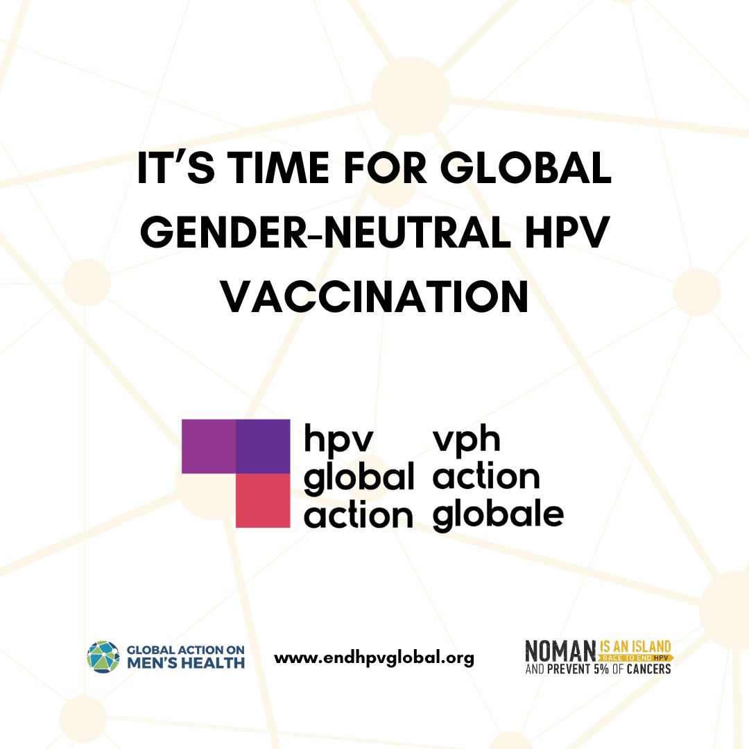 HPV Global Action (@hpv_vph) on Twitter photo HPV Global Action is proud to endorse: ‘Boys, Men and HPV: A Call for Global Gender-Neutral Vaccination’. We have the means to protect everyone against HPV.
Read the report: endhpvglobal.org
<a href="/Globalmenhealth/">Global Action on Men's Health</a> @nomancampaign
#endhpvglobal #HPV #Cancer HPV Global Action is proud to endorse: ‘Boys, Men and HPV: A Call for Global Gender-Neutral Vaccination’. We have the means to protect everyone against HPV.
Read the report: endhpvglobal.org
<a href="/Globalmenhealth/">Global Action on Men's Health</a> @nomancampaign
#endhpvglobal #HPV #Cancer