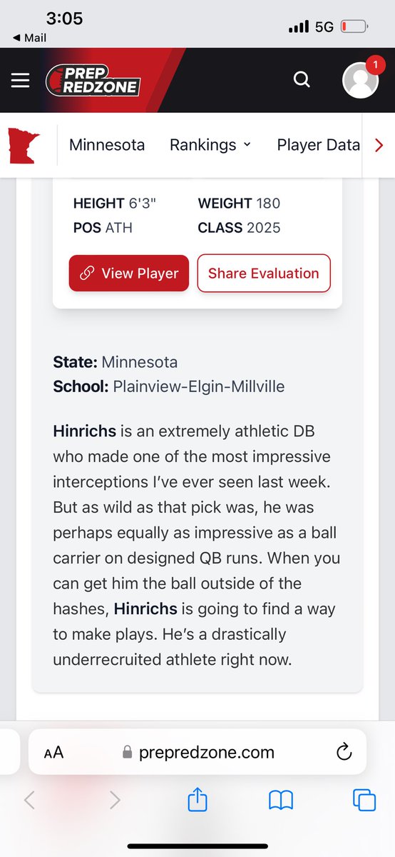 Really appreciate the write up!! <a href="/PrepRedzoneMN/">Prep Redzone Minnesota</a> <a href="/MNFBSpotlight/">MNFootballSpotlight</a>