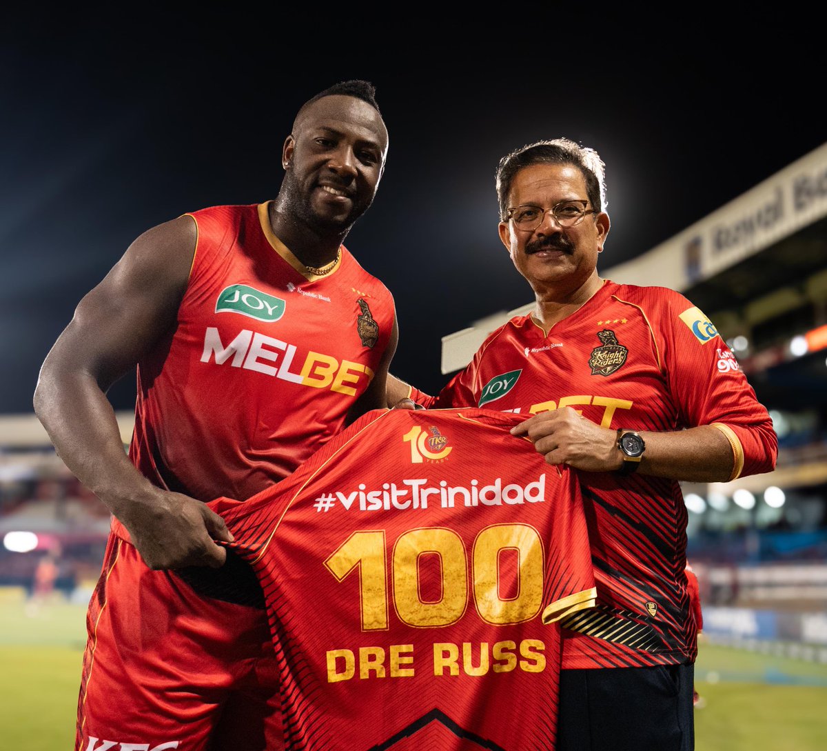 Venky Mysore (@venkymysore) on Twitter photo Another amazing milestone for <a href="/Russell12A/">Andre Russell</a> #100CPLgames. There is no shortcut to longevity! <a href="/TKRiders/">Trinbago Knight Riders</a> <a href="/CPL/">CPL T20</a> Another amazing milestone for <a href="/Russell12A/">Andre Russell</a> #100CPLgames. There is no shortcut to longevity! <a href="/TKRiders/">Trinbago Knight Riders</a> <a href="/CPL/">CPL T20</a>