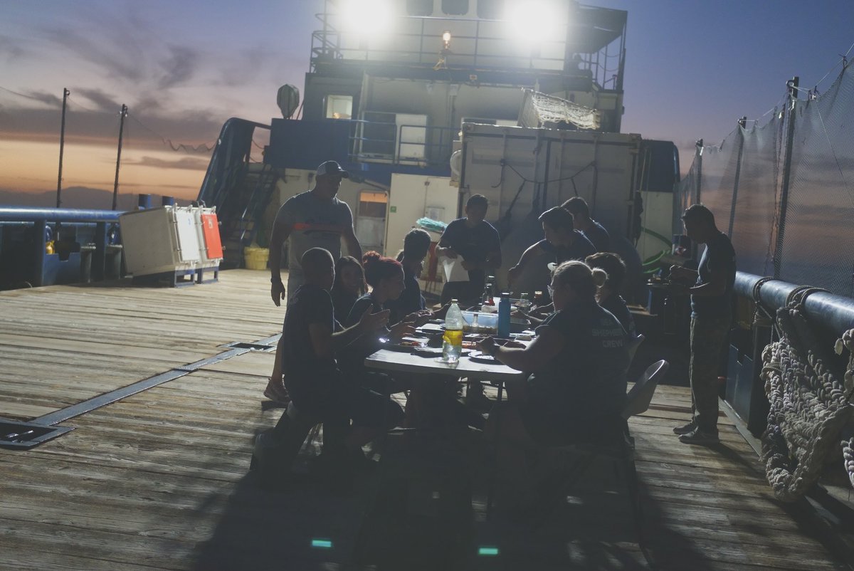 SeaShepherdSSCS's tweet photo. Never take it for granted. One day we'll look back and say we did something good today. Even if we just kept watch. https://t.co/cGLTZfbMG3 🫡🙌�� #oceanwarrior https://t.co/PBIZeFQCTx