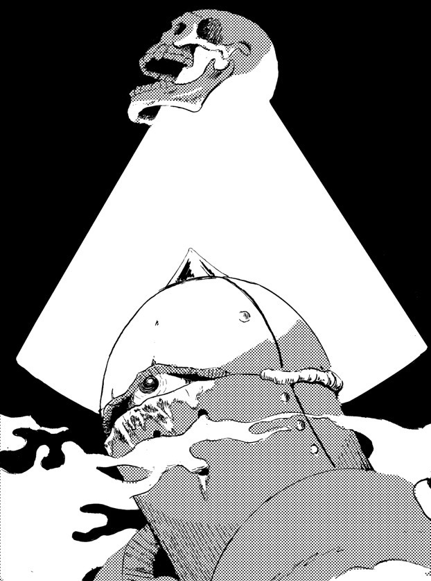 A screaming Skull is your only companion