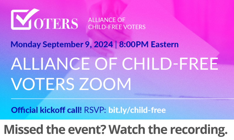 Missed this historic event? Watch the recording and meet the speakers at bit.ly/child-free. I was honored to share the stage with a powerhouse lineup. Join a rapidly growing voter bloc building solidarity &amp; political power among the childfree  and allies.