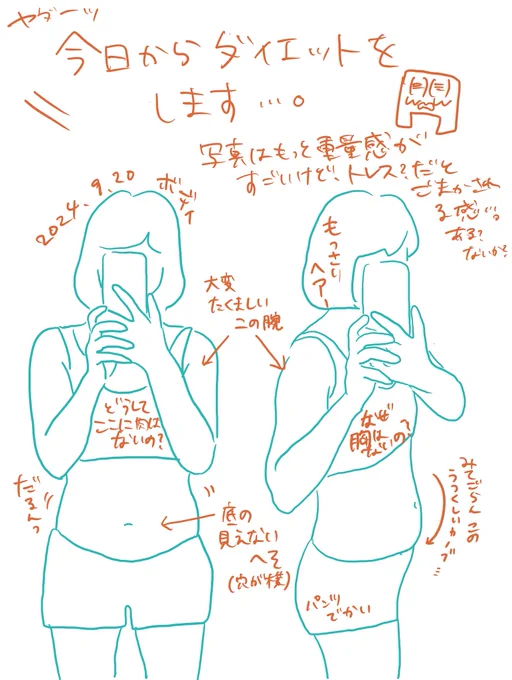 写真を載せる勇気はないけど、久しぶりに体重測ったら「ダイエットする!」って言いはじめたときから4キロくらい増えてたから、真面目にやります。
体重より見た目重視でやりたい。最近元気もないし、筋肉つけよう!!! 