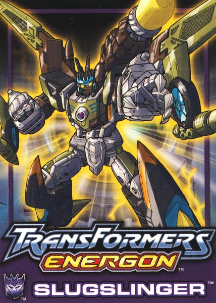 DailyTFormers's tweet photo. He shots are as fast as others' patience with him! Good thing Sharkticon handles him with some slight care. They're off to steal that Kicker Jones. Who would win an Annoyance contest? Place your bets. Today's #Transformers of the day is #Energon Slugslinger! https://t.co/Y3VJBqWLzn