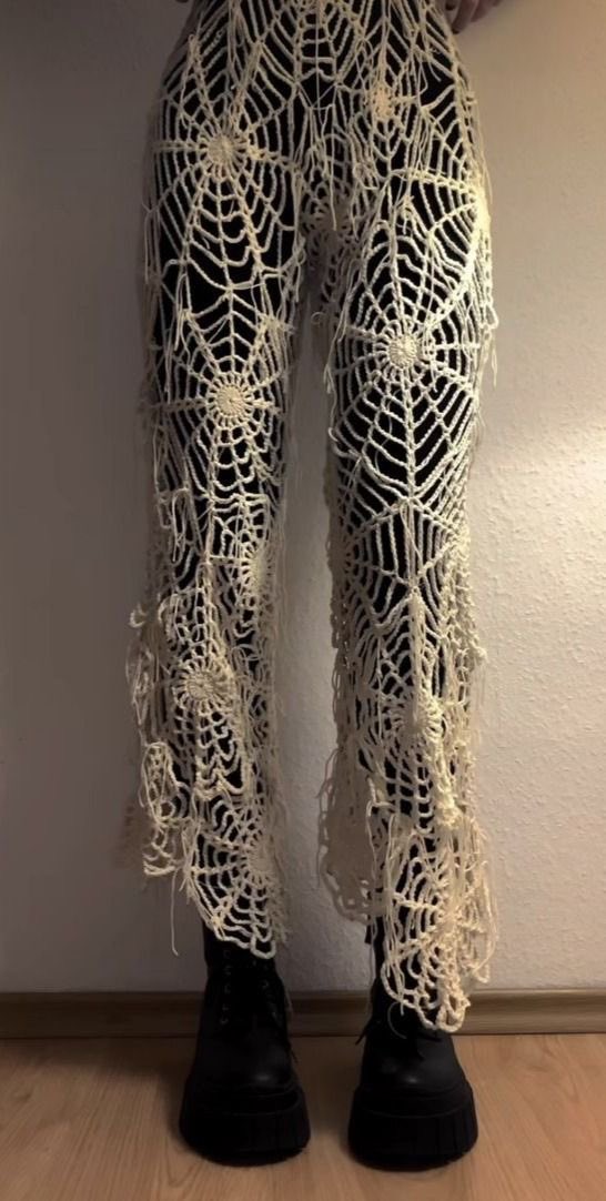 venusflytrap024's tweet photo. spiderweb crochet clothing !! super super unique, super cute for halloween and so so perfect for layering ! 🕸️ https://t.co/G5MfB5mUv9