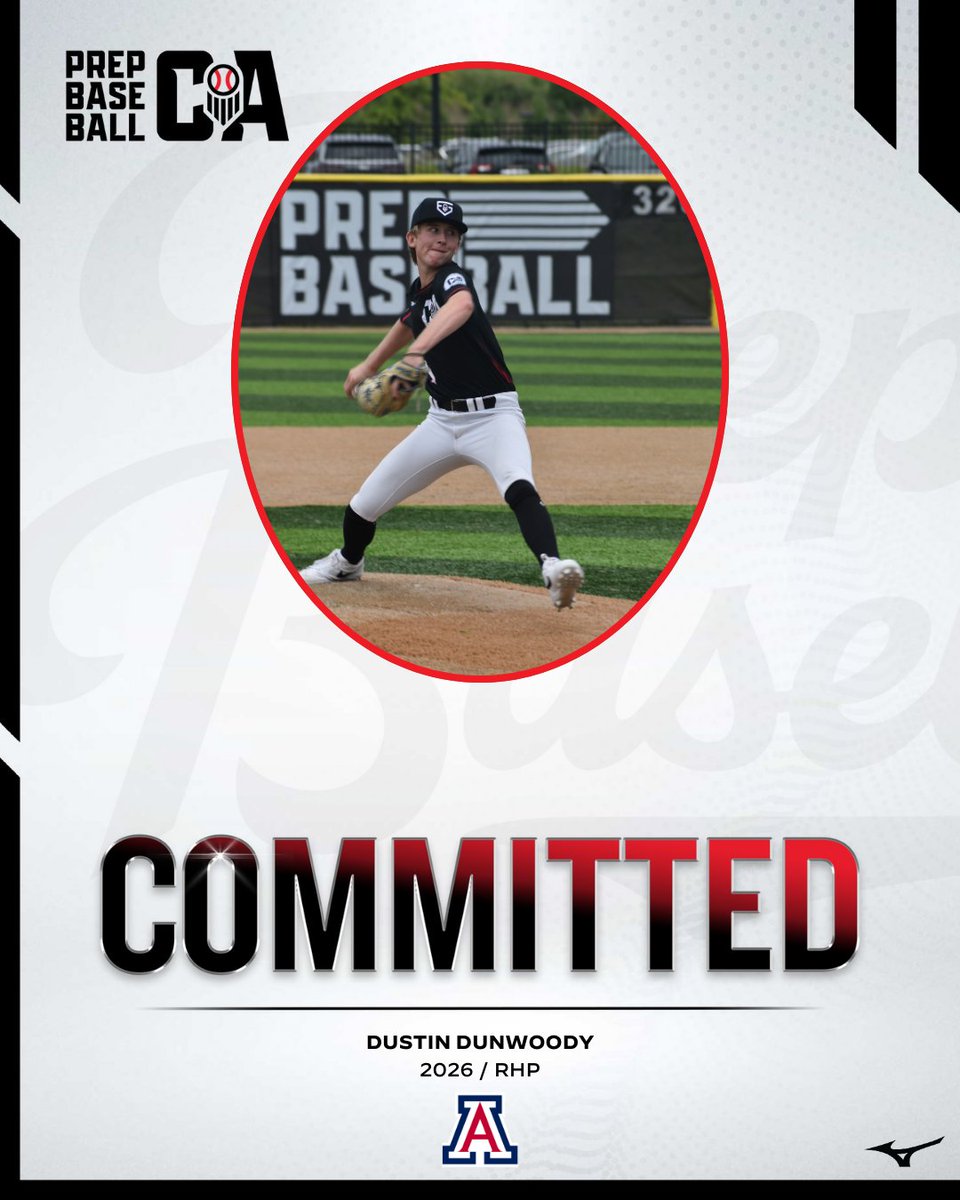 PREP BASEBALL CALIFORNIA (@prepbaseballca) on Twitter photo ๐๐พ๐ฝ๐พ๐ป๐ฎ ๐๐ช๐ถ๐ฎ๐ผ ๐๐ธ๐ถ๐ถ๐ฒ๐ฝ๐ถ๐ฎ๐ท๐ฝ
Congratulations to 2026 RHP Dustin Dunwoody (<a href="/dustindunwoody/">Dustin Dunwoody</a>) of Royal HS on his commitment to #Arizona.
Dunwoody took the mound at #PBFG24 for #TeamCalifornia with an electric 4K performance against Team Select. ๐๐พ๐ฝ๐พ๐ป๐ฎ ๐๐ช๐ถ๐ฎ๐ผ ๐๐ธ๐ถ๐ถ๐ฒ๐ฝ๐ถ๐ฎ๐ท๐ฝ
Congratulations to 2026 RHP Dustin Dunwoody (<a href="/dustindunwoody/">Dustin Dunwoody</a>) of Royal HS on his commitment to #Arizona.
Dunwoody took the mound at #PBFG24 for #TeamCalifornia with an electric 4K performance against Team Select.