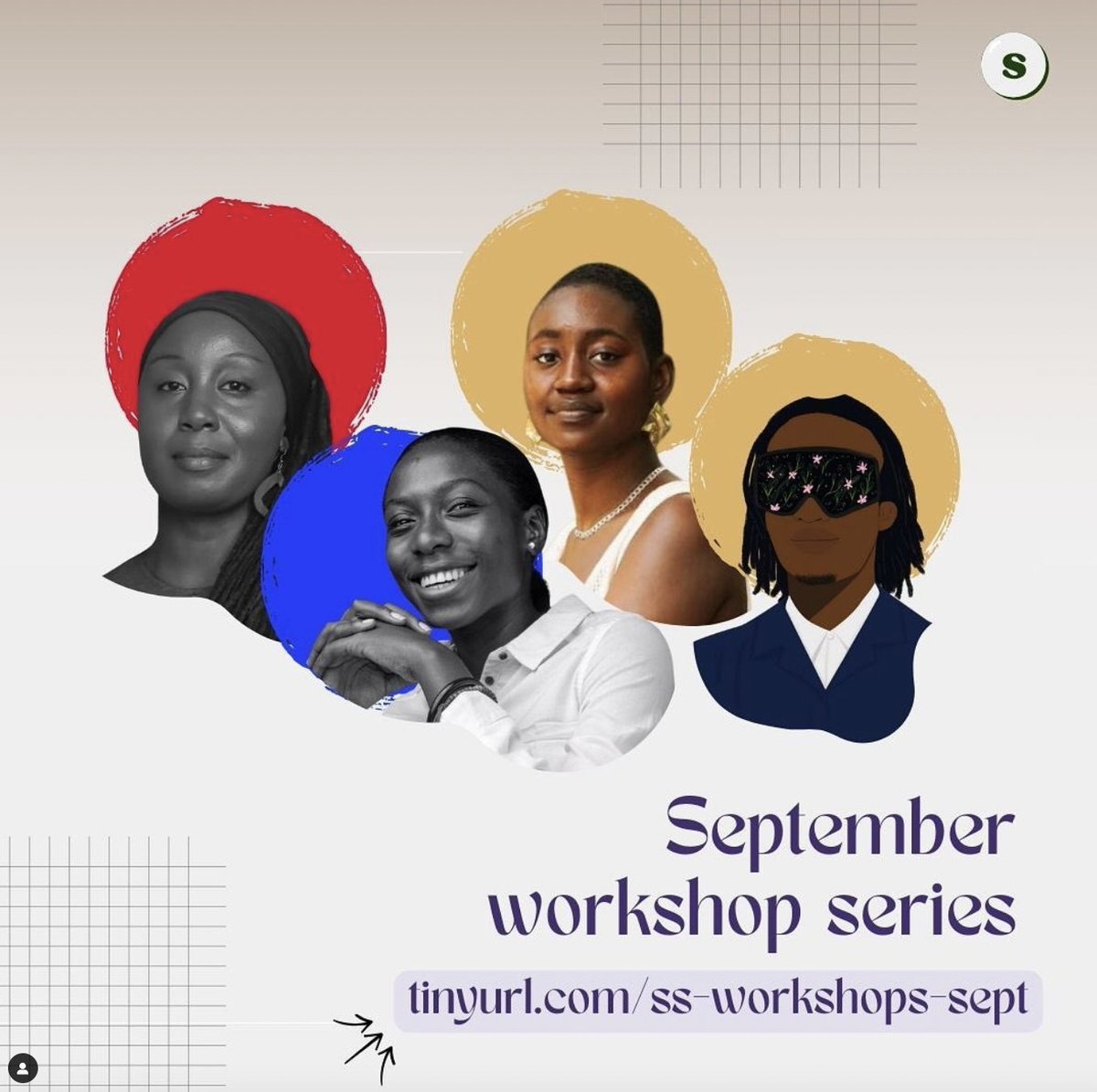 dearyoungleader's tweet photo. Upcoming workshops this month on creative career development. with STUDIO STYLES 
Guests: Sylvia Arthur (founder of the Library of Africa and The African Diaspora @loatad_org ), Benita Nnachortam (founder of @KutaNigeria ), Yaa Addae  and Uzoma Orji @uzzzoma https://t.co/3zZ8BXH7aQ