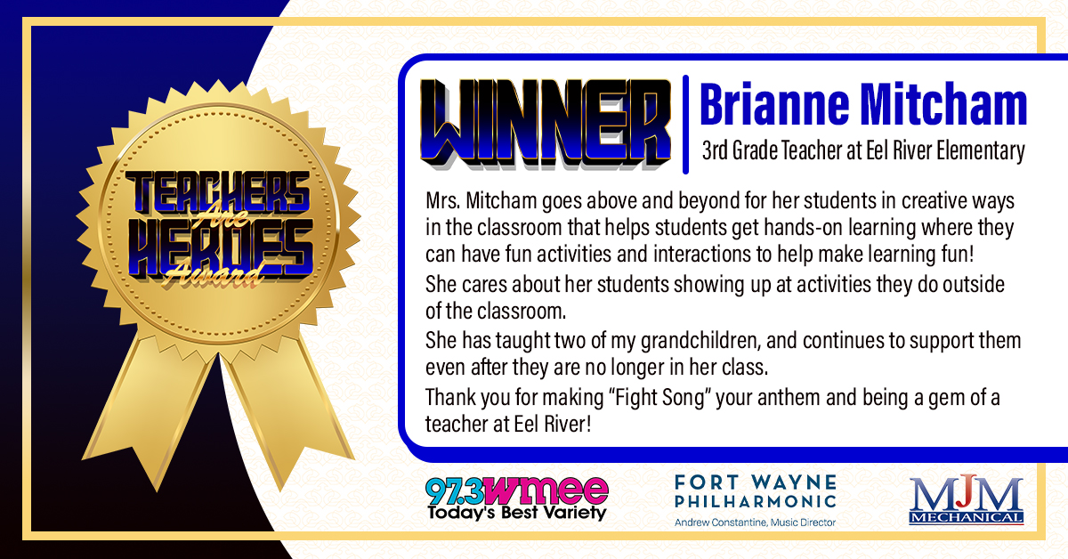 97.3 WMEE tweet media